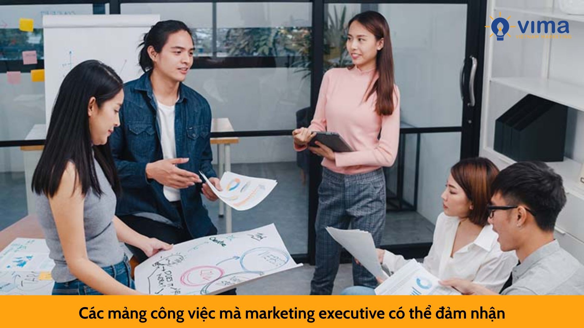 Các mảng công việc mà marketing executive có thể đảm nhận